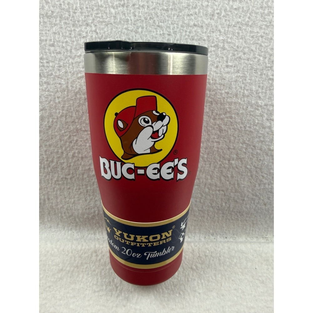 Buc-ees Yukon Outfitters Freedom 20oz Tumbler Red Stainless Steel Insulated Mug